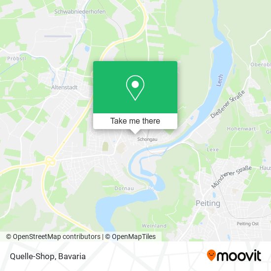 Quelle-Shop map