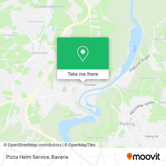 Pizza Heim Service map