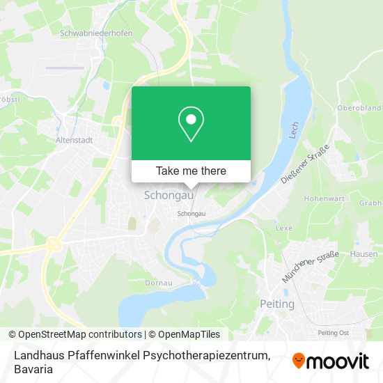 Карта Landhaus Pfaffenwinkel Psychotherapiezentrum