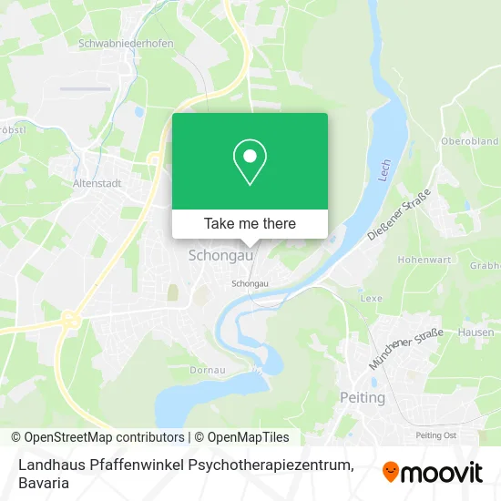 Карта Landhaus Pfaffenwinkel Psychotherapiezentrum