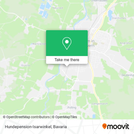 Hundepension-Isarwinkel map