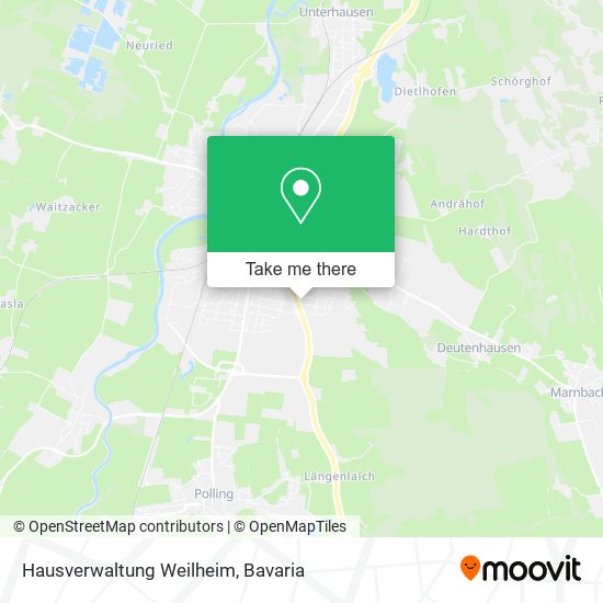 Hausverwaltung Weilheim map