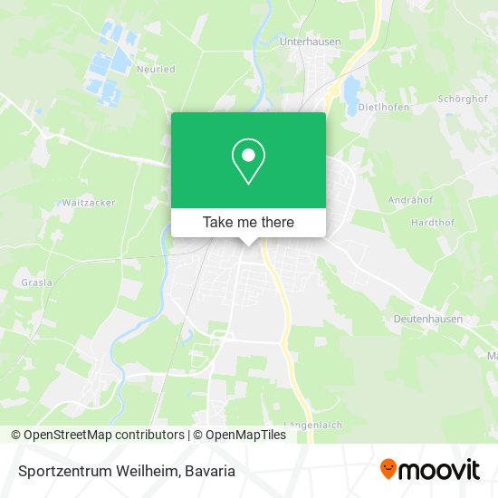 Sportzentrum Weilheim map