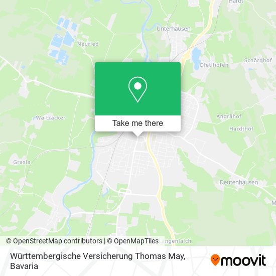 Württembergische Versicherung Thomas May map