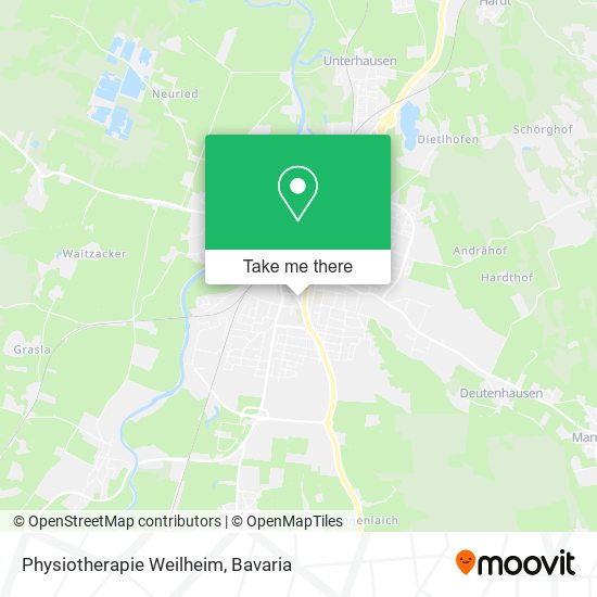 Physiotherapie Weilheim map