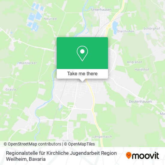 Regionalstelle für Kirchliche Jugendarbeit Region Weilheim map