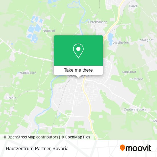 Hautzentrum Partner map