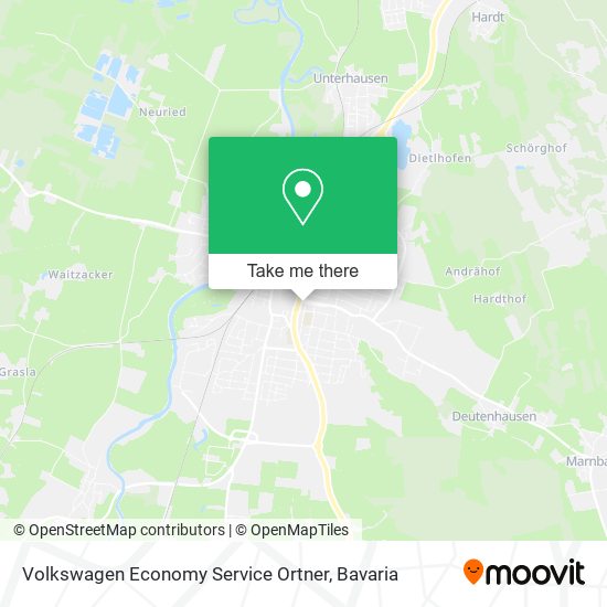 Карта Volkswagen Economy Service Ortner