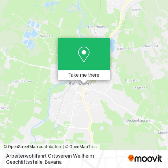 Arbeiterwohlfahrt Ortsverein Weilheim Geschäftsstelle map