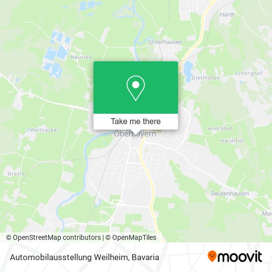 Automobilausstellung Weilheim map