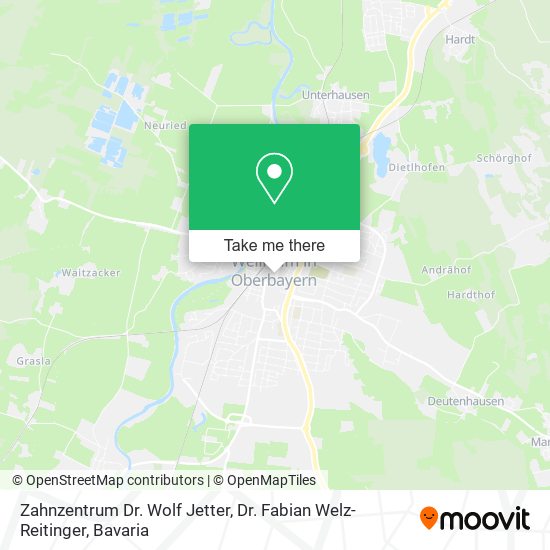 Zahnzentrum Dr. Wolf Jetter, Dr. Fabian Welz-Reitinger map