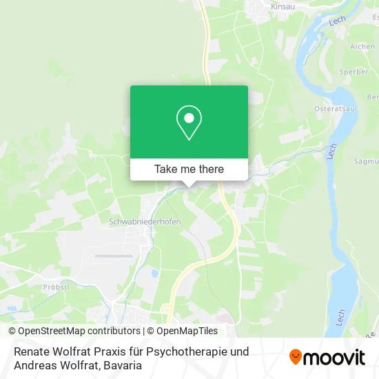 Карта Renate Wolfrat Praxis für Psychotherapie und Andreas Wolfrat