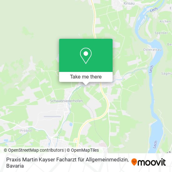 Praxis Martin Kayser Facharzt für Allgemeinmedizin map