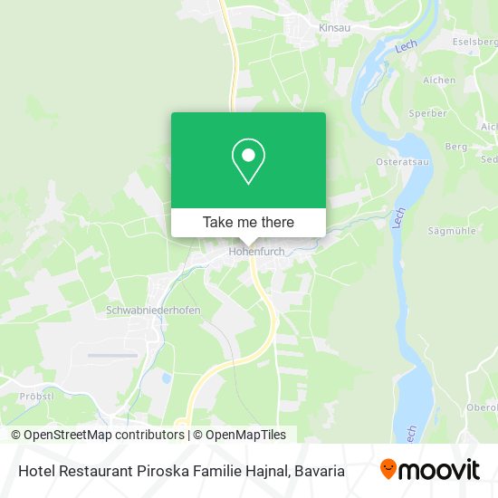 Hotel Restaurant Piroska Familie Hajnal map