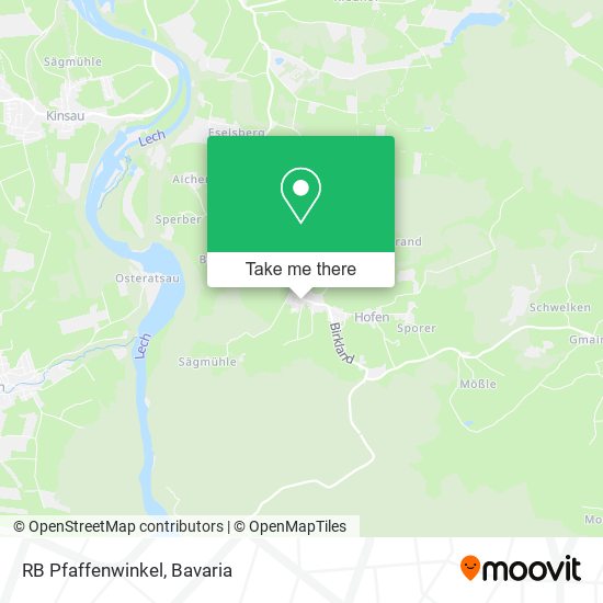 Карта RB Pfaffenwinkel