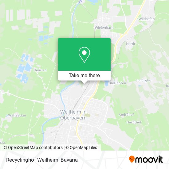 Карта Recyclinghof Weilheim