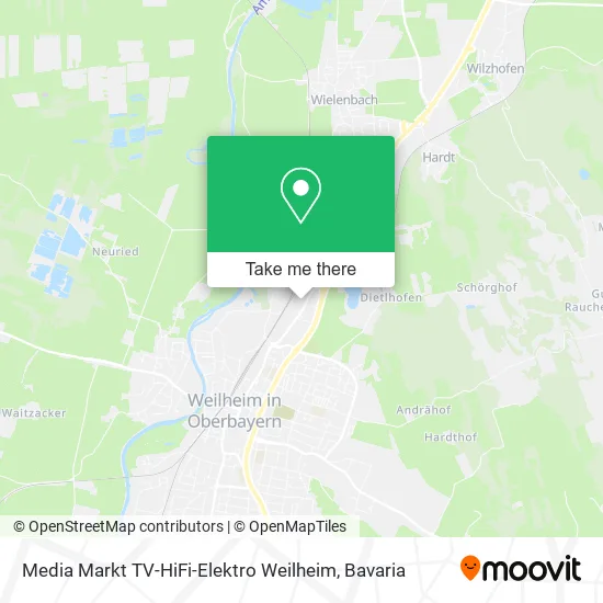 Карта Media Markt TV-HiFi-Elektro Weilheim