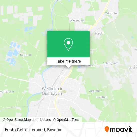 Карта Fristo Getränkemarkt