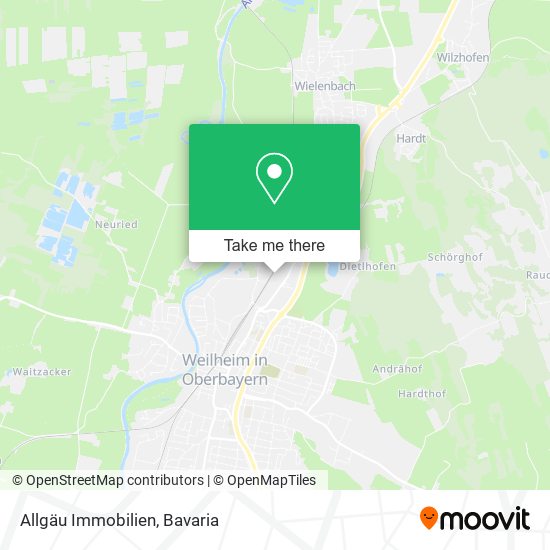 Allgäu Immobilien map