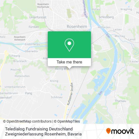 Teledialog Fundraising Deutschland Zweigniederlassung Rosenheim map