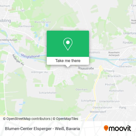 Карта Blumen-Center Elsperger - Weiß