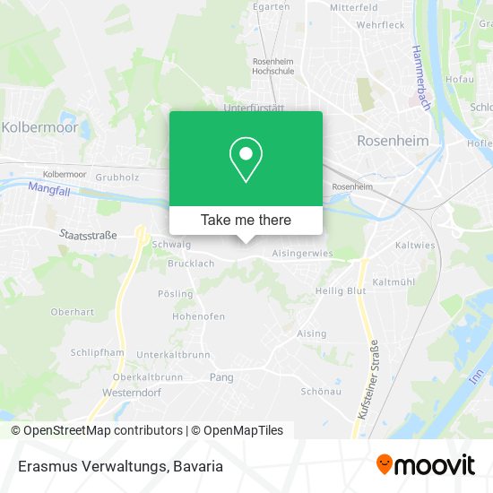 Erasmus Verwaltungs map