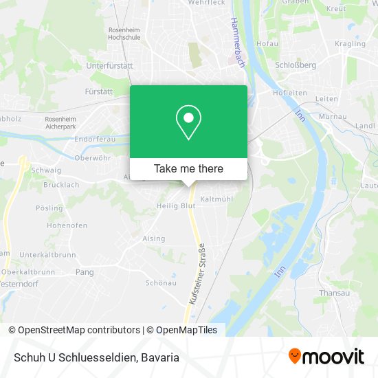 Schuh U Schluesseldien map