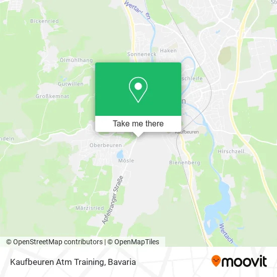 Карта Kaufbeuren Atm Training