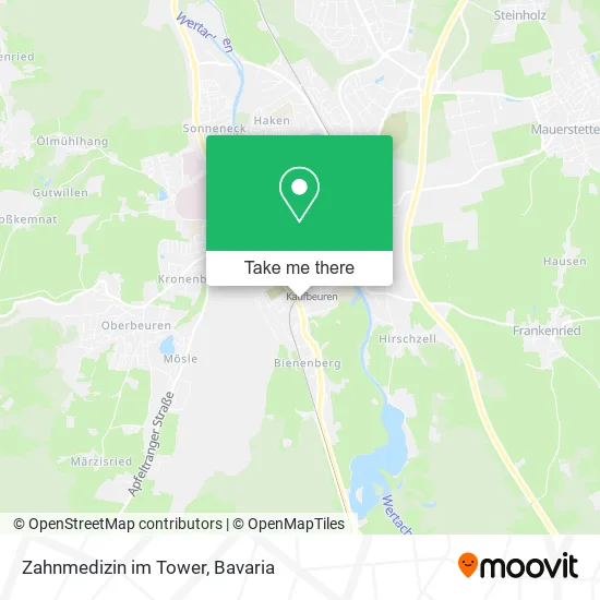 Карта Zahnmedizin im Tower