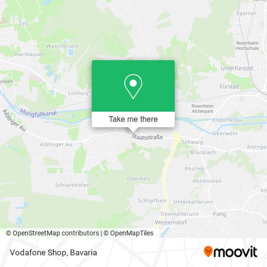 Vodafone Shop map