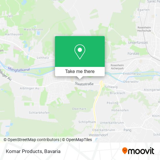 Komar Products map