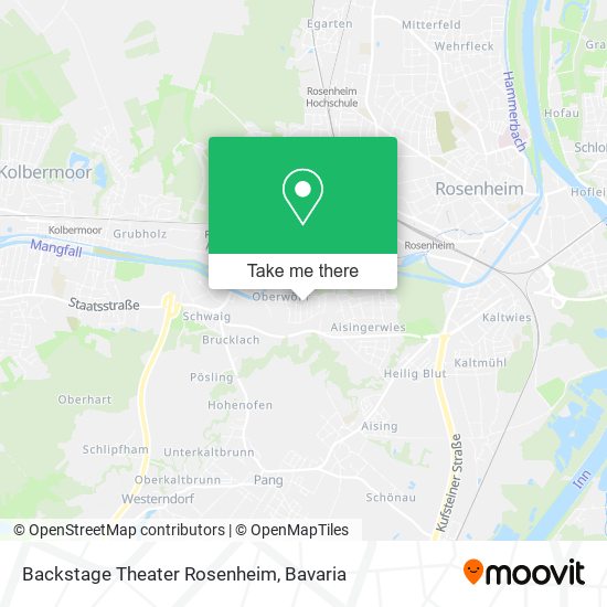 Карта Backstage Theater Rosenheim