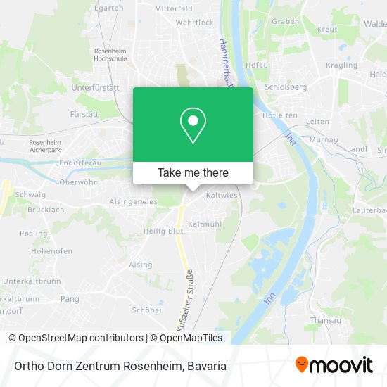 Ortho Dorn Zentrum Rosenheim map