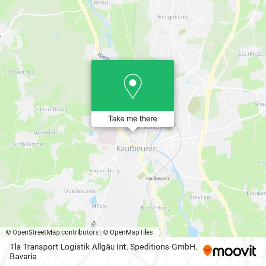Карта Tla Transport Logistik Allgäu Int. Speditions-GmbH