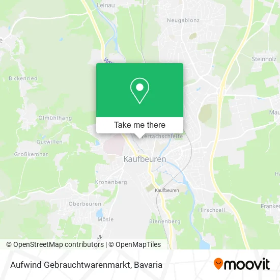 Aufwind Gebrauchtwarenmarkt map