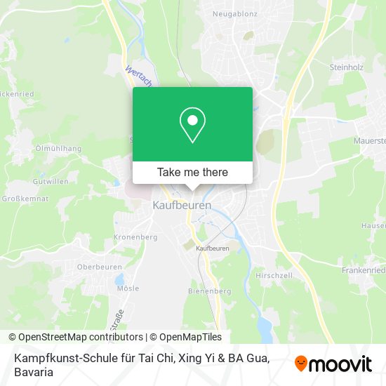 Kampfkunst-Schule für Tai Chi, Xing Yi & BA Gua map