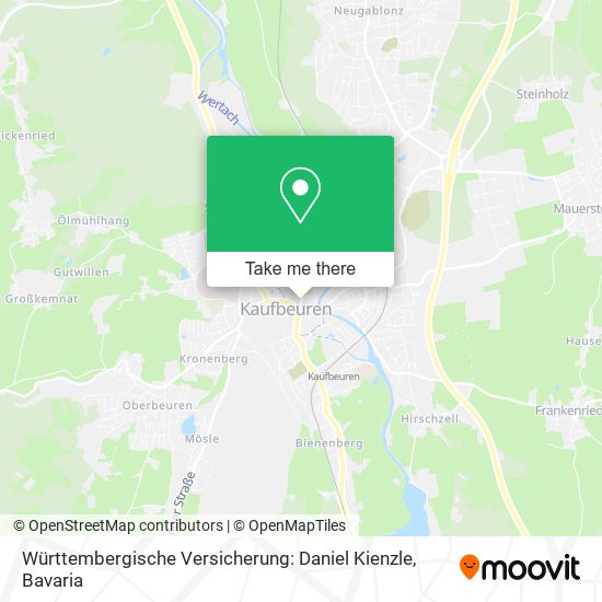 Württembergische Versicherung: Daniel Kienzle map
