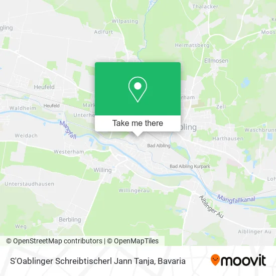 Карта S'Oablinger Schreibtischerl Jann Tanja
