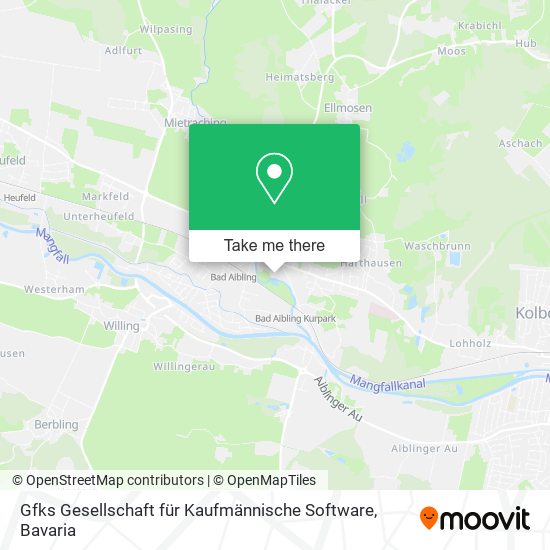 Gfks Gesellschaft für Kaufmännische Software map