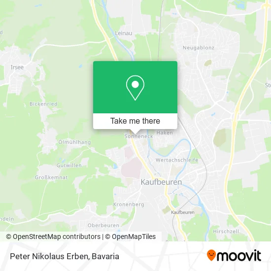 Карта Peter Nikolaus Erben