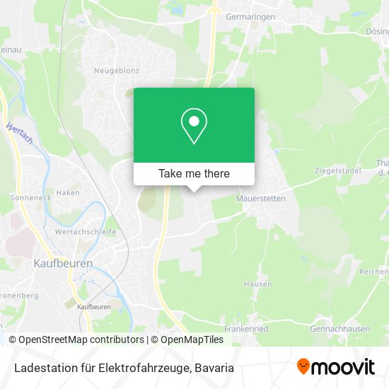 Ladestation für Elektrofahrzeuge map