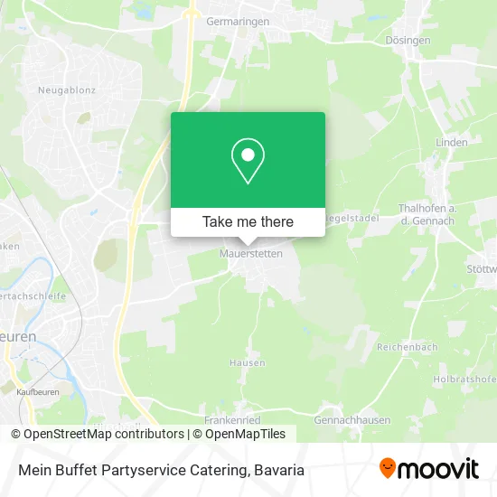 Карта Mein Buffet Partyservice Catering