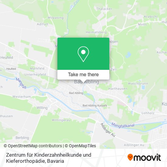 Карта Zentrum für Kinderzahnheilkunde und Kieferorthopädie