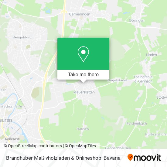 Brandhuber Maßivholzladen & Onlineshop map