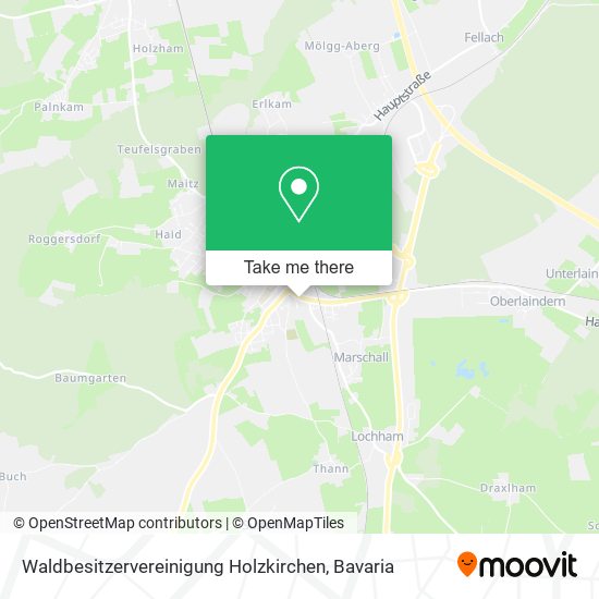 Waldbesitzervereinigung Holzkirchen map
