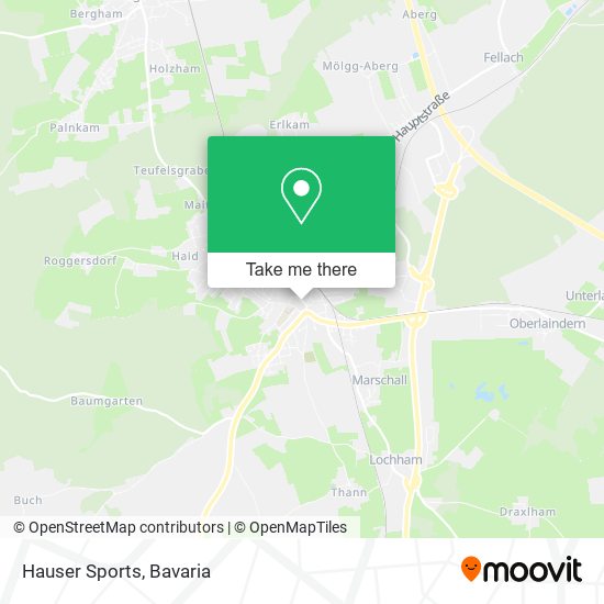 Hauser Sports map