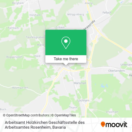 Arbeitsamt Holzkirchen Geschäftsstelle des Arbeitsamtes Rosenheim map