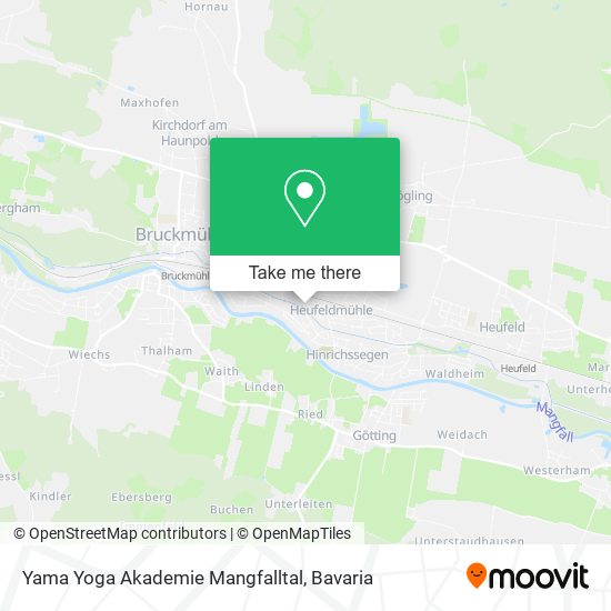 Yama Yoga Akademie Mangfalltal map