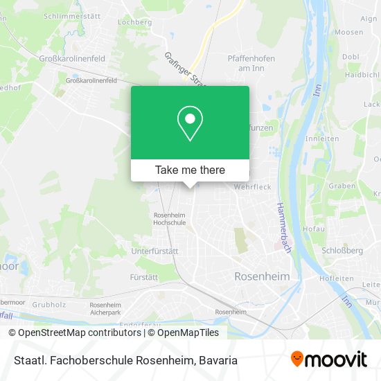 Staatl. Fachoberschule Rosenheim map