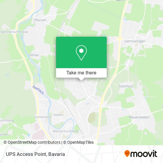 UPS Access Point map